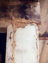 Termites destroy beam.