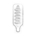 Termometer medical isolated icon Royalty Free Stock Photo