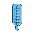 Termometer medical isolated icon Royalty Free Stock Photo