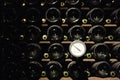 Termometer in winecellar Royalty Free Stock Photo