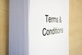 Terms & Conditions Royalty Free Stock Photo