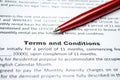 Terms and conditions Royalty Free Stock Photo