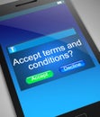 Terms and conditions concept. Royalty Free Stock Photo