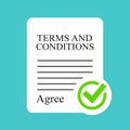 Terms and conditions contract icon