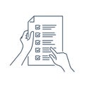 Terms and Conditions icon - contract and license Royalty Free Stock Photo