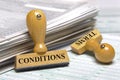 Terms and conditions Royalty Free Stock Photo