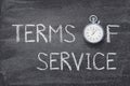 Terms of service watch Royalty Free Stock Photo