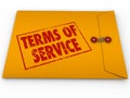 Terms of Service Yellow Envelope TOS Conditions Contract Restrictions