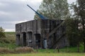 Battery Fiemel. This German coastal battery was built during the WWII Royalty Free Stock Photo