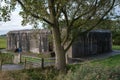 Battery Fiemel. This German coastal battery was built during the WWII Royalty Free Stock Photo