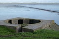 Battery Fiemel. This German coastal battery was built during the WWII Royalty Free Stock Photo