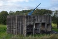 Battery Fiemel. This German coastal battery was built during the WWII Royalty Free Stock Photo