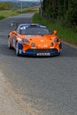 An orange Alpine for best regional driver of Rhone-Charbonnieres Rally