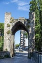 Ancient porta sant angelo entrance into the historic area