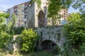 Ancient porta sant angelo entrance into the historic area