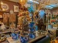 TERNI, ITALY - NOVEMBER 6, 2022: Interior of magic christmas shop in the center of Terni city in Umbria