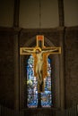 Crucifix placed in the church of San Francesco