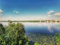 Ternopil city lake of Ternopil magical views.