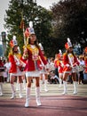 Ternopil, Ukraine - August 28, 2008: City Day Celebration. Great city holiday. Festive demonstration performance of the municipal