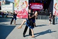 Ternopil, Ukraine - October 1, 2017: Ballroom dancing kids at Po Royalty Free Stock Photo