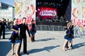 Ternopil, Ukraine - October 1, 2017: Ballroom dancing kids at Po Royalty Free Stock Photo