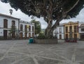 Teror, Gran Canaria, Canary Islands, Spain December 21, 2020: Plaza Nuestra Senora del Pino, main square of beautiful