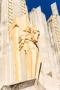 Terra cotta sculpture on the facade of Boston Avenue United Methodist Church in Tulsa, OK