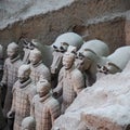 Terra cotta warriors and horses Royalty Free Stock Photo