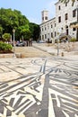 Terra Sancta School, Joseph Church and paving in Nazareth, Israel Royalty Free Stock Photo