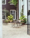 Terracce of beautiful cafÃÂ© in historical Amsterdam