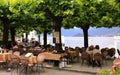 On the terrace in Bellagio, Lake Como, Italy Royalty Free Stock Photo
