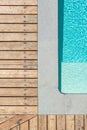 Terrace board. Territory near the pool. Terrace. Pool.Texture. Tree Royalty Free Stock Photo