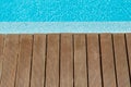 Terrace board. Territory near the pool. Terrace. Pool.Texture. Tree Royalty Free Stock Photo