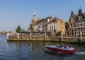 Terrace and boat in Dordrecht