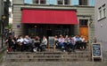 Terrace cafe in Zurich