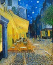 Terrace of a cafe at night Place du Forum by Vincent Van Gogh Royalty Free Stock Photo