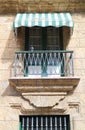 A terrace of colonial house, old Havana Royalty Free Stock Photo