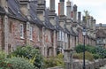 The terrace of cottages of Vicar`s Close in Wells, Somerset Royalty Free Stock Photo