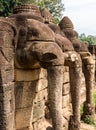 Terrace of the Elephants in Angkor Archaeological Park, Siem Reap, Cambodia