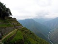 Terrace farmlands along Inca Trail, Peru Royalty Free Stock Photo