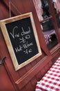 Montmartre bistro in Paris Royalty Free Stock Photo