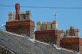 Terrace Houses Chimney Pots Royalty Free Stock Photo