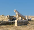 The Terrace of the Lions, Delos island, Greece Royalty Free Stock Photo