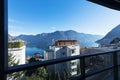 Terrace on Lugano Lake Royalty Free Stock Photo