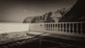 Terrace near Los Gigantes mountains , aerial view of Tenerife, Spain