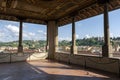 The terrace of Palazzo Vecchio in Florence Royalty Free Stock Photo