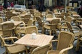 Terrace on a rainy day Royalty Free Stock Photo