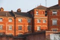 Terrace of red brick built houses around Cambridge Heath in London Royalty Free Stock Photo