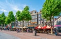 Terrace on the Rembrandt square in amsterdam