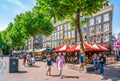 Terrace on the Rembrandt square in amsterdam